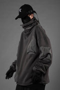 HiH33 Grey Utility Hoodie