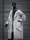 HiJ36 Grey Urban Trench Coat
